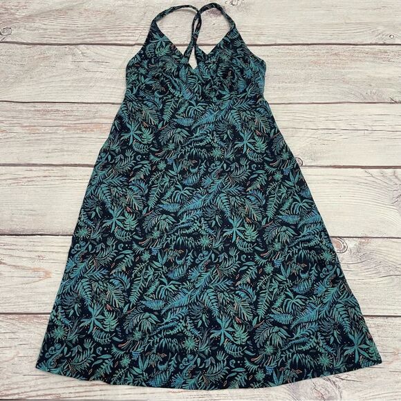 Patagonia Women's Amber Dawn Dress - IFNN Blue Green Size S - Picture 3 of 9